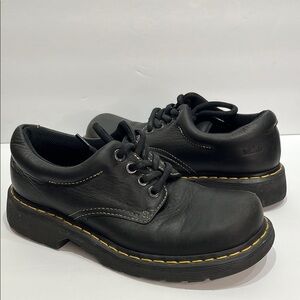 Dr. Martens Black Leather Oxford Shoes